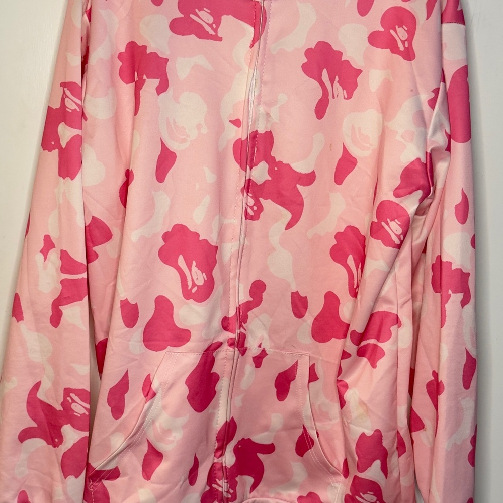 Pink Camouflage Hoodie